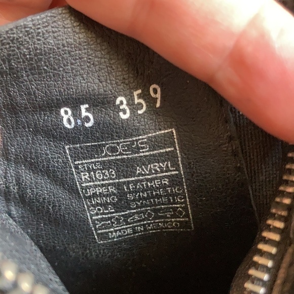 Joe’s Jeans black leather Avryl cut out boots size 8.5 - Picture 5 of 12